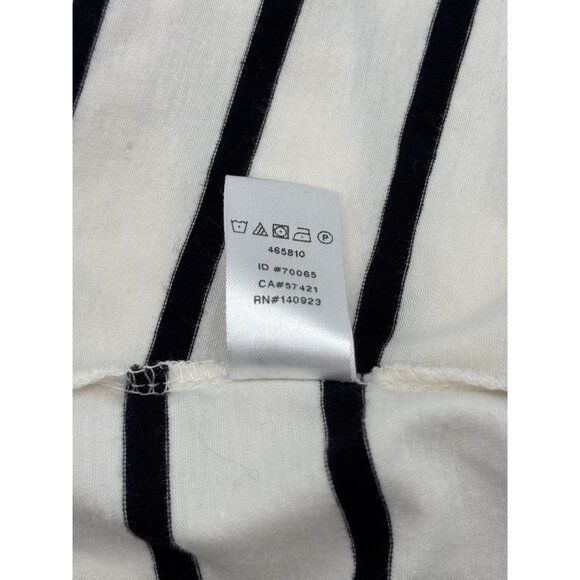 Black & White By Loft Size Medium Off-Shoulder Top With 3/4 Sleeves In Black & W - Picture 5 of 5